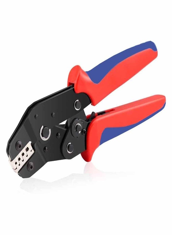 UPTODATETOOLS أداة تجعيد غير معزولة من UPTODATETOOLS، مقاس 24-16 AWG، ذات أسطوانة مفتوحة، بمساحة مقطع 0.25-1.5 مم²، مزودة بآلية تجعيد مسننة لأطراف Dupont Molex JST TE ودبابيس EPC PCIE SATA - SN-58B - Image 1